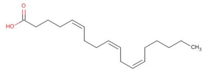 Solved Using the structure of pinolenic acid, draw the ionic | Chegg.com