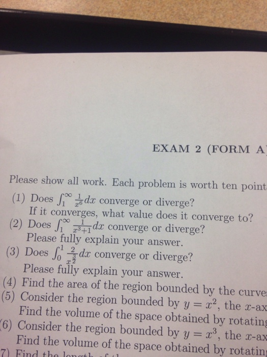 Solved Each problem is worth ten points. Does | Chegg.com
