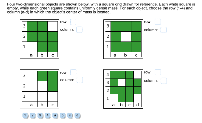 Solved Four two-dimensional objects are shown below, with a | Chegg.com