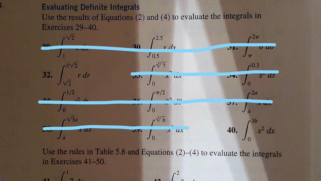 Solved Use the results of Equations (2) and (4) to evaluate | Chegg.com
