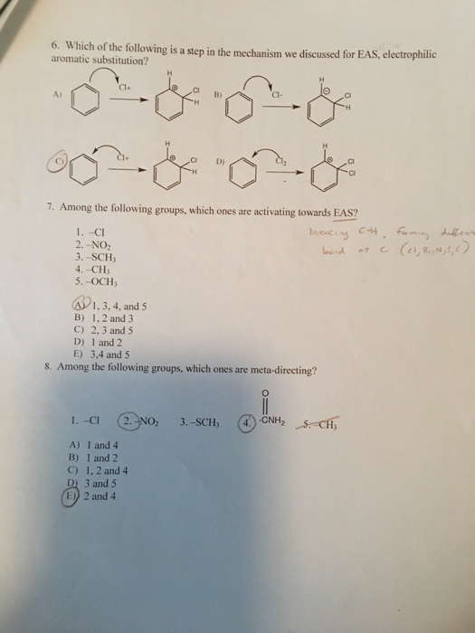 Solved Which of the following is a step in the mechanism we | Chegg.com