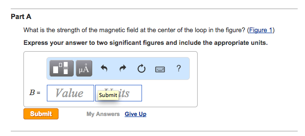 Solved Part A What is the strength of the magnetic field at | Chegg.com