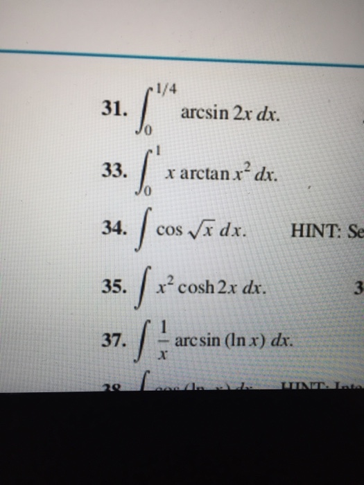 integral of arcsin x sqrt 1 x