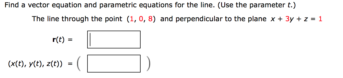 Vector Parametric Equation Calculator Equation Of A Line