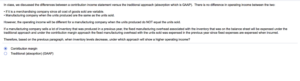 Solved In class, we discussed the differences between a | Chegg.com