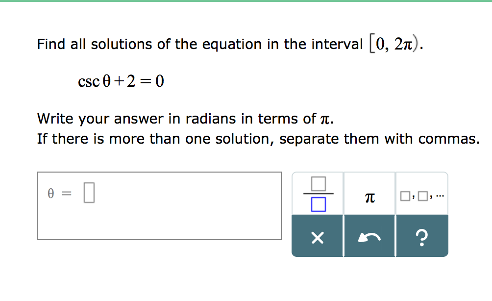 Solved Find All Solutions Of The Equation In The Interval 1615