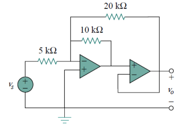 Solved Find the voltage gain V0/VS in the circuit below. | Chegg.com