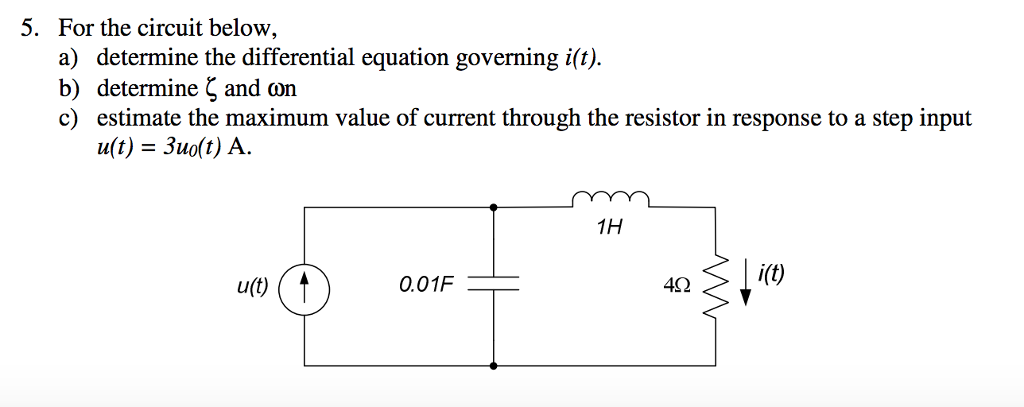 Solved For The Circuit Below, Determine The Differential 