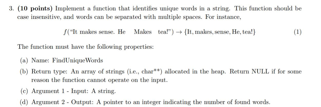 Solved 3. (10 points) Implement a function that identifies | Chegg.com