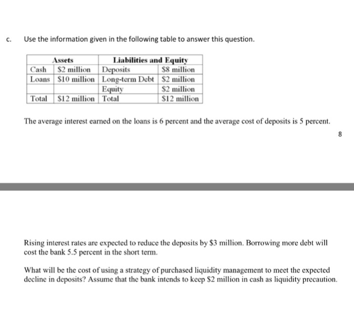 Solved Use the information given in the following table to | Chegg.com