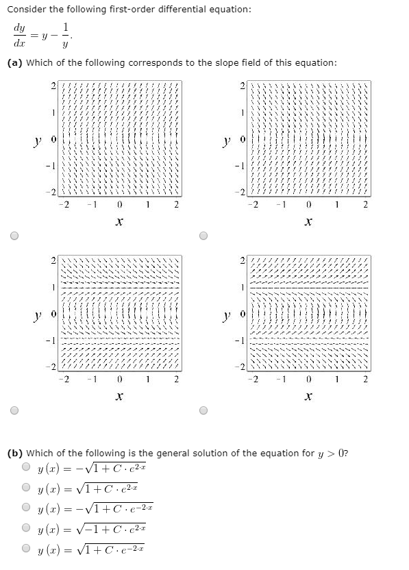 find the general solution of the following first order differential equation