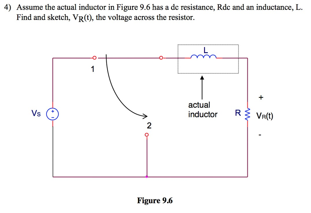 Solved An "actual" inductor can be modeled as a resistor in