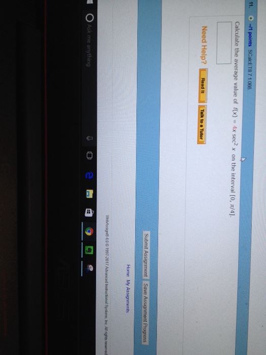 Solved Calculate The Average Value Of F x 4x Sec 2 X On Chegg