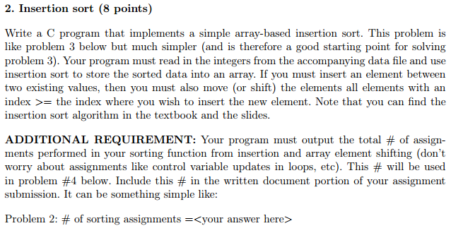 Solved Write A C Program That Implements A Simple 0437