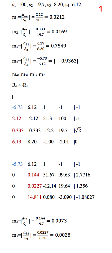 Solved Consider the following linear system use Gaussian | Chegg.com