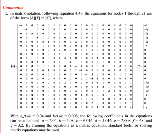 Solved HEAT TRANSFER EXAMPLE 4.3: MATLAB CODE for 2D | Chegg.com