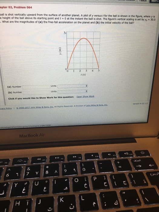 Solved apter 02, Problem 064 ball is shot vertically upward