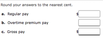 Solved 1. Carry the hourly rate and the overtime rate | Chegg.com