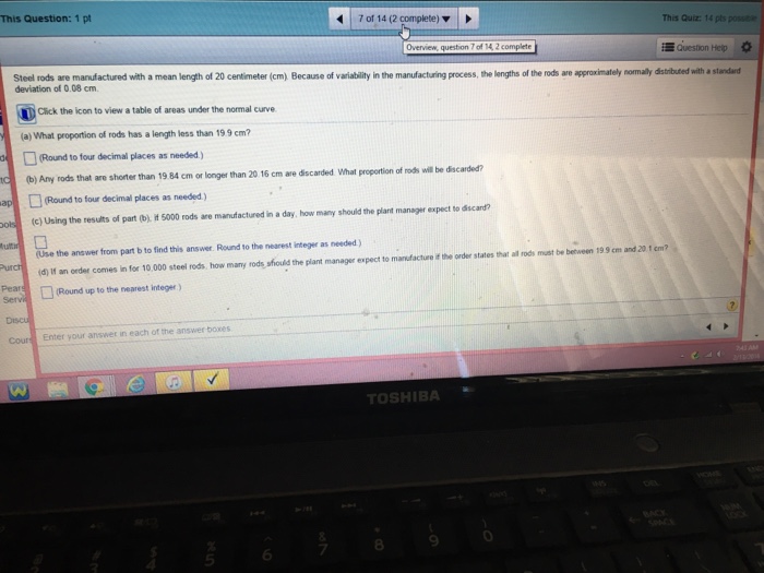 Steel Rods Are Manufactured With a Mean Length of AlliehasMccullough