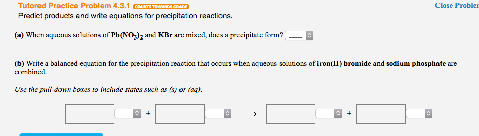 predict the precipitate that forms when aqueous