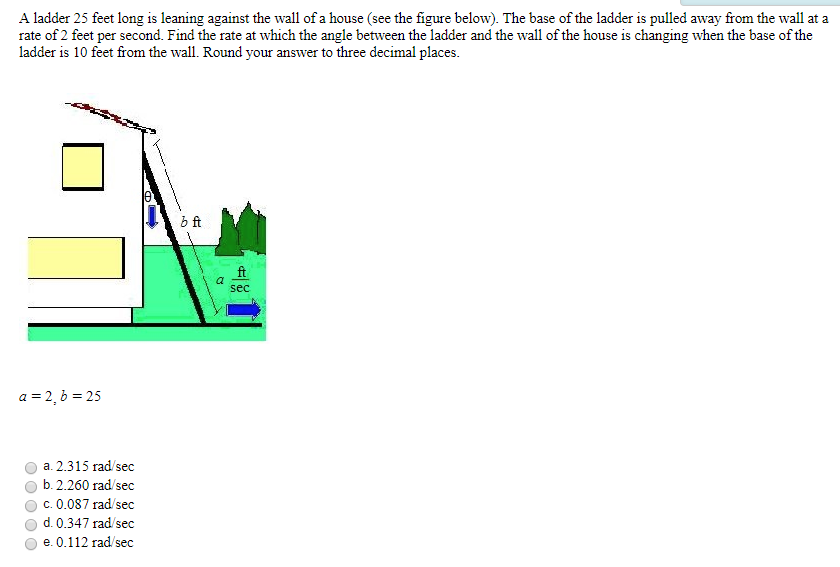 Solved A ladder 25 feet long is leaning against the wall of | Chegg.com
