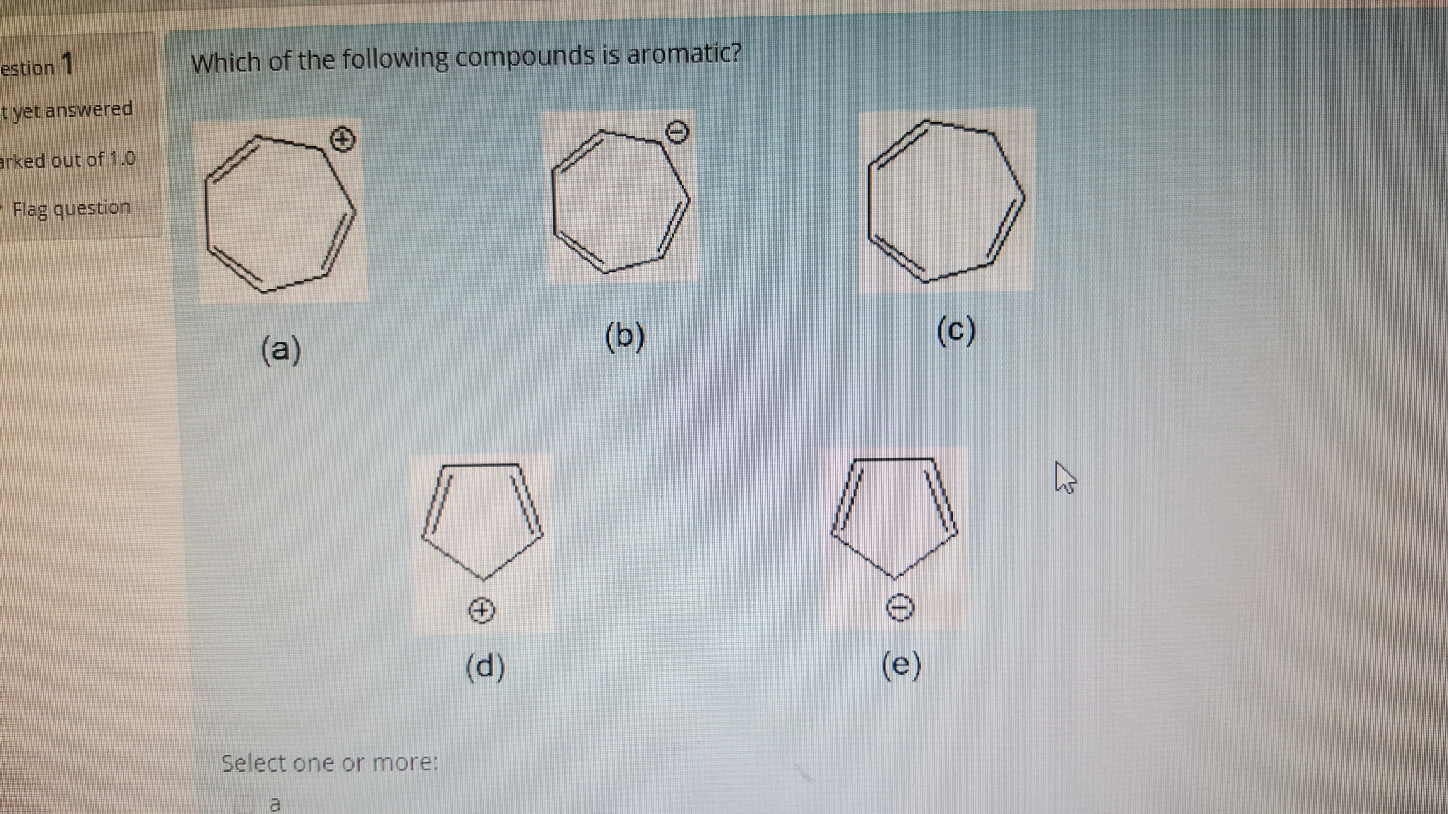 Solved Which of the following compounds is aromatic? | Chegg.com