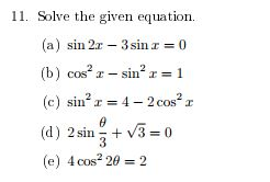 Решите уравнение 2 cos2 x 3 sin x 0