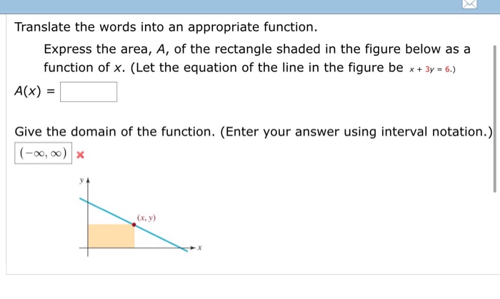 Solved Translate the words into an appropriate function. | Chegg.com