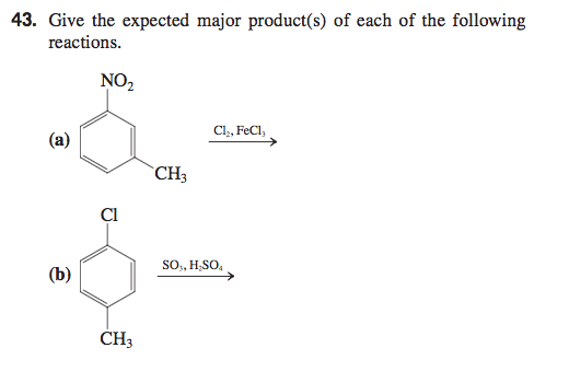 Solved 43. Give The Expected Major Product(s) Of Each Of The 