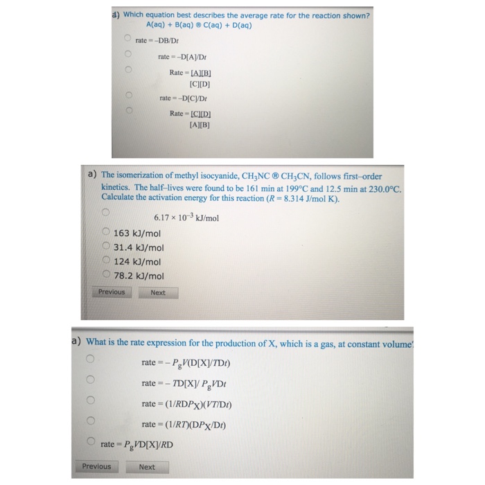 Solved Select The Equation That Best Describes The Reaction Chegg Com