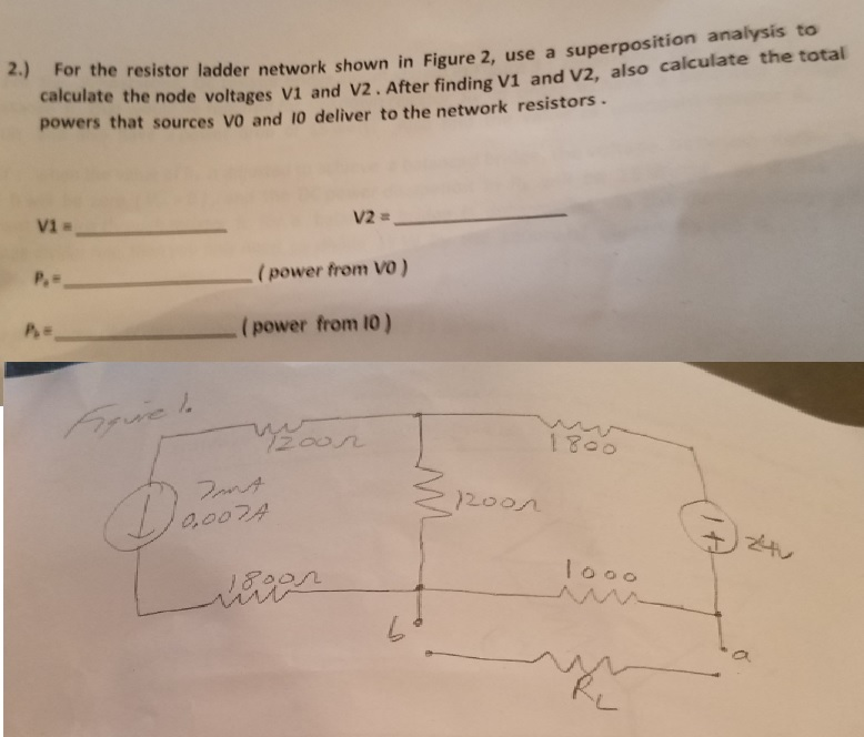 For the resistor ladder network shown in Figure 2,