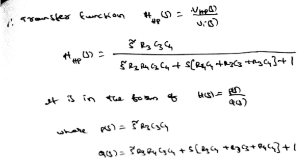 Solved How Do I Simplify The Tranfer Function For The 