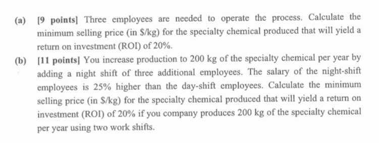 Solved 2 You form a small company to produce a specialty | Chegg.com
