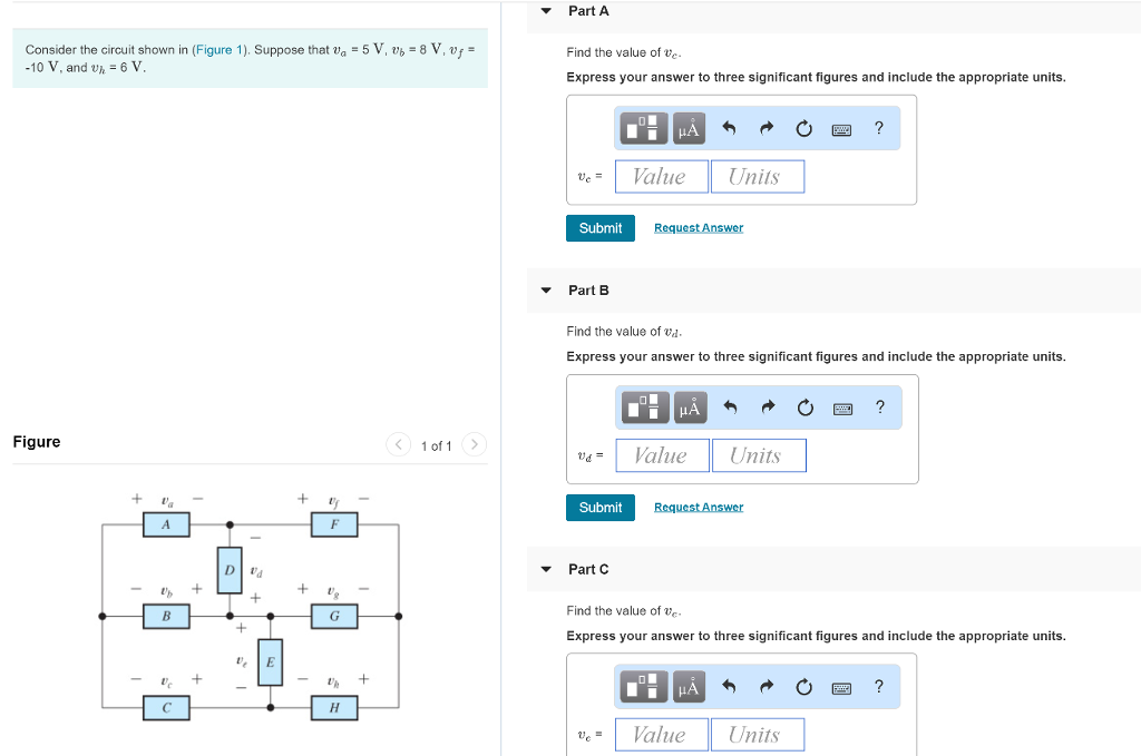 Solved Part A Consider the circuit shown in (Figure 1). | Chegg.com