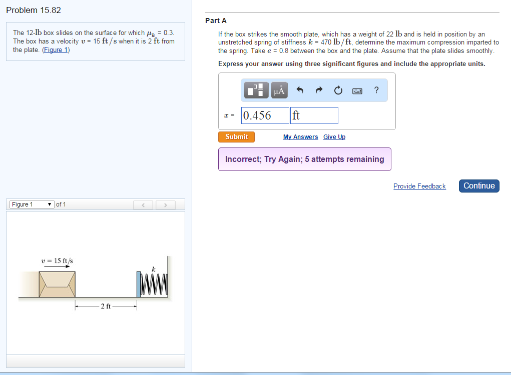 Solved If the box strikes the smooth plate, which has a | Chegg.com