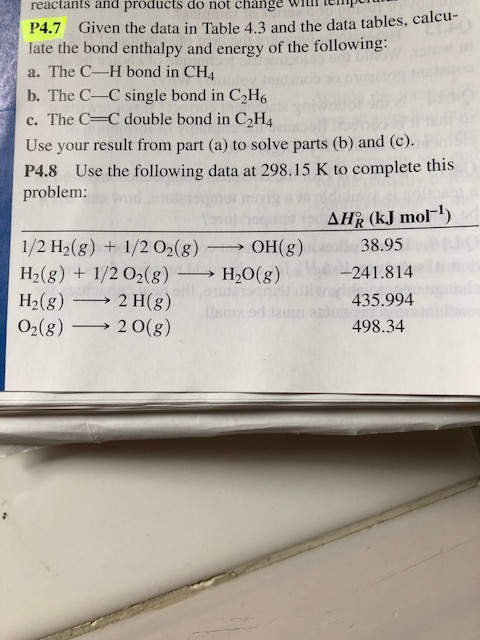 Solved reactants and products do not change wiii tep P4.7 Chegg