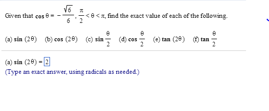 solved-given-that-cos-theta-square-root-6-6-pi-2-chegg