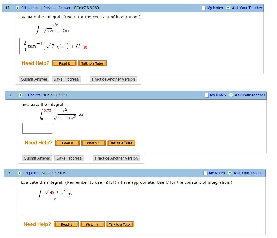 solved-evaluate-the-integral-use-c-for-the-constant-of-chegg