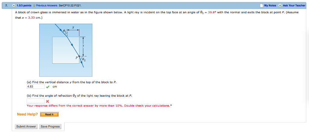 Solved 7. 513 points I Previous Answers SenCP10 22,PO2 My | Chegg.com