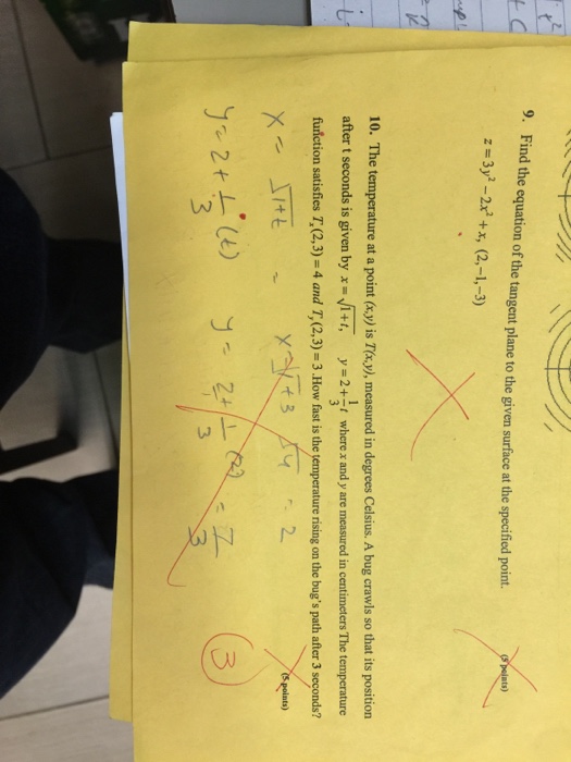 Solved Find The Equation Of The Tangent Plane To The Given 3753