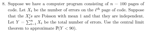 Solved Suppose we have a computer program consisting of n = | Chegg.com