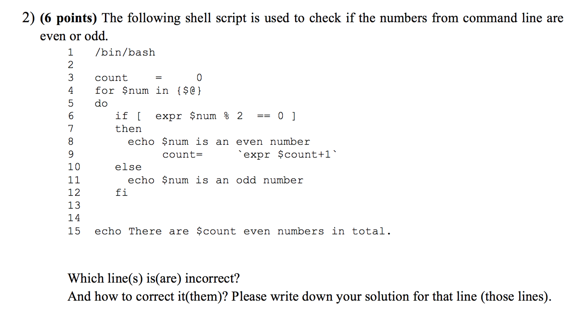 solved-the-following-shell-script-is-used-to-check-if-the-chegg