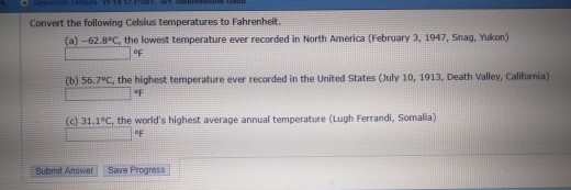Solved Convert the following Celsius temperatures to | Chegg.com