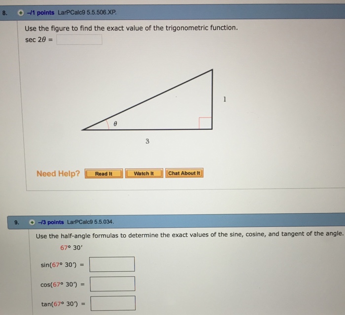 solved-use-the-figure-to-find-the-exact-value-of-the-chegg