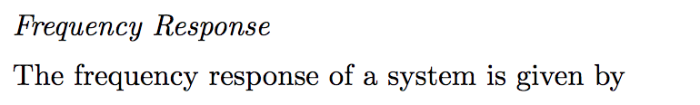 Solved Frequency Response The Frequency Response Of A System | Chegg.com