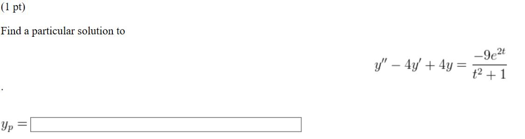 Solved Find A Particular Solution To Y 4y 4y Chegg Solved Find A Particular Solution To Y 4y 4y Chegg