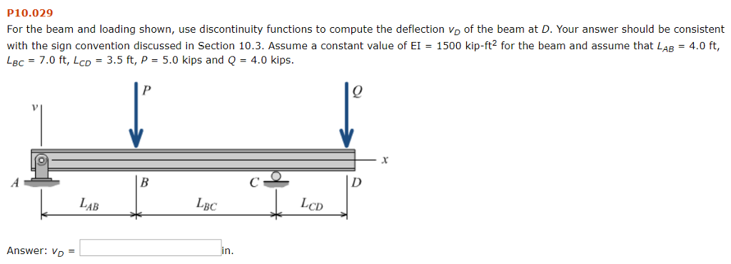 Solved P10.029 For the beam and loading shown, use | Chegg.com