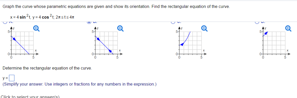 Solved Graph the curve whose parametric equations are given | Chegg.com