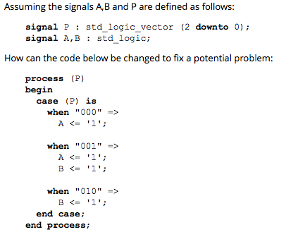 Solved Assuming the signals A,B and P are defined as | Chegg.com