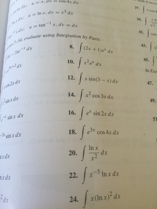 integration of x 2 1 e x dx